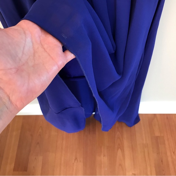 L'ATISTE | High-Low Royal Blue Flowy Dress Size Large - Picture 6 of 11